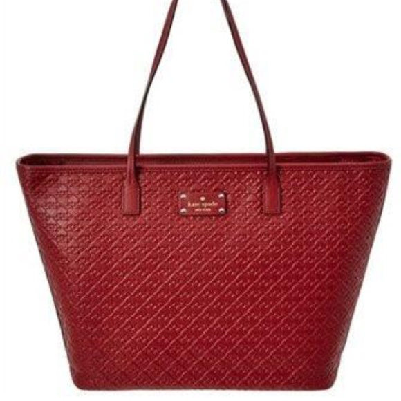 kate spade Handbags - Kate Spade New York Monogram Leather Tote NWT